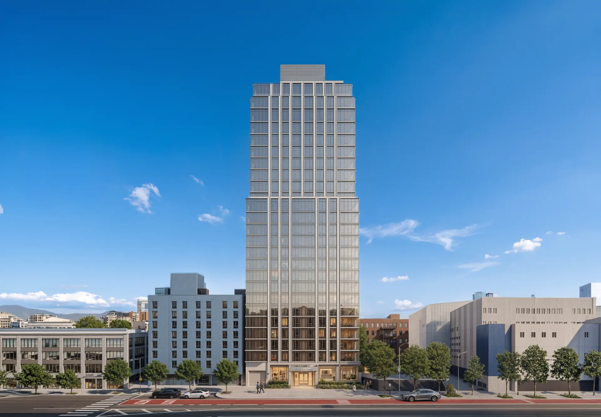 Front rendering of the proposed tower